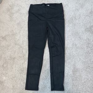 Seven 7 Faux Leather High Rise Black Leggings Sz L